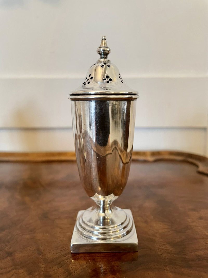 George V Cased Four Piece Solid Sterling Silver Condiment Set by Viners, Sheffield - Image 14